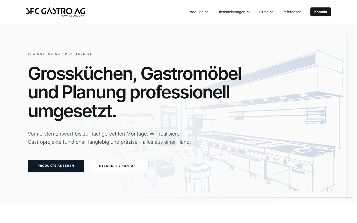 Startseite von sfcgastro.ch