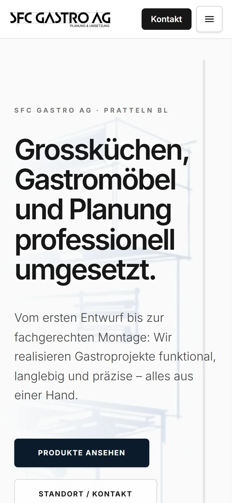 SFC Gastro auf dem Smartphone