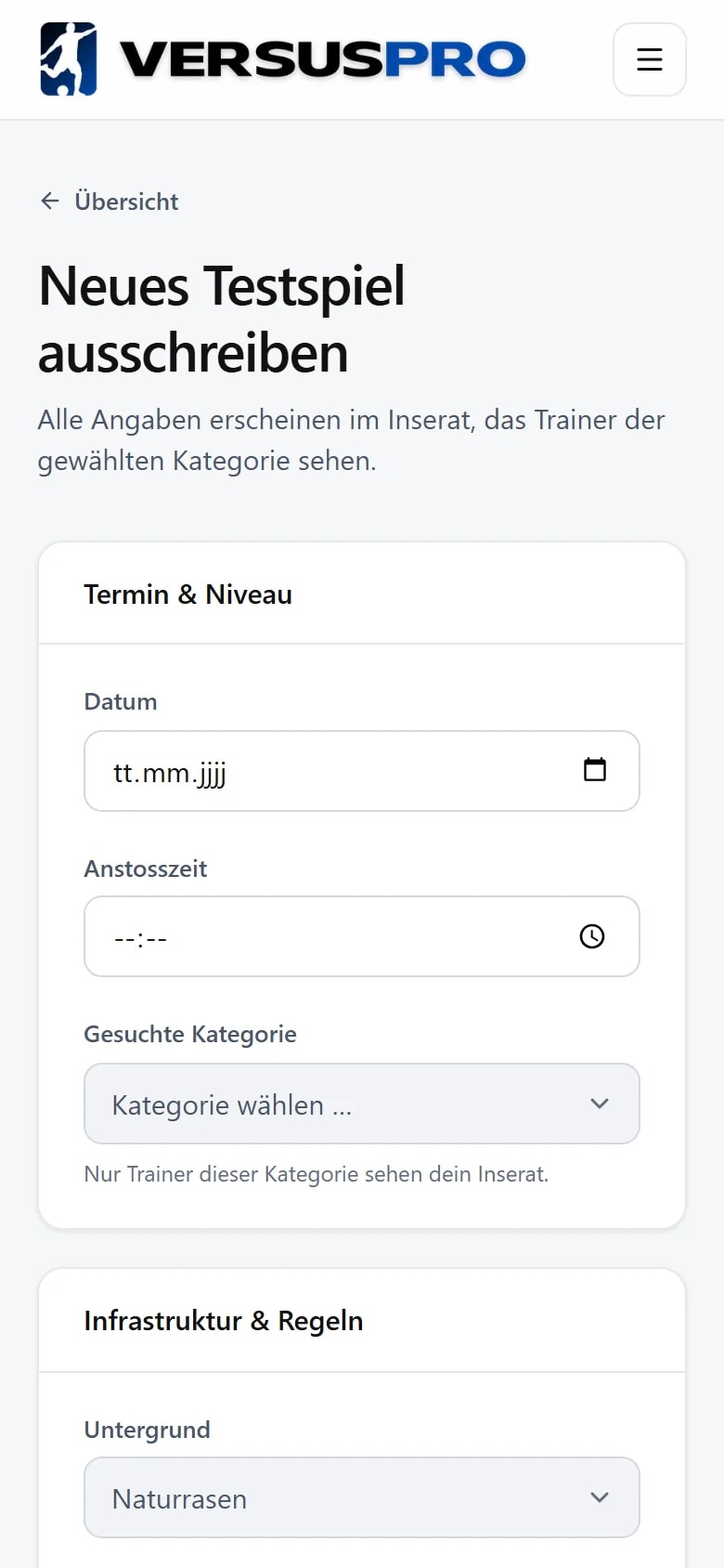 Neues Inserat auf dem Smartphone